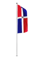 Dom. Rep. Hochformatfahne