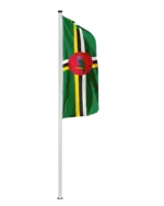 Dominica Hochformatfahne