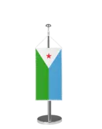 Dschibuti Tischbannerfahne