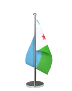 Dschibuti Tischfahne