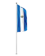 El Salvador Hochformatfahne