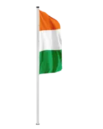 Elfenbeinküste Hochformatfahne