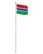 Gambia Hissfahne