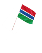 Gambia Kleinflagge