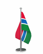 Gambia Tischfahne