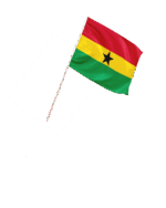 Ghana Kleinflagge