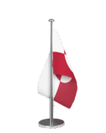 Grönland Tischfahne