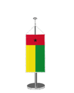 Guinea-Bissau Tischbannerfahne