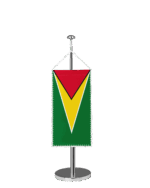 Guyana Tischbannerfahne