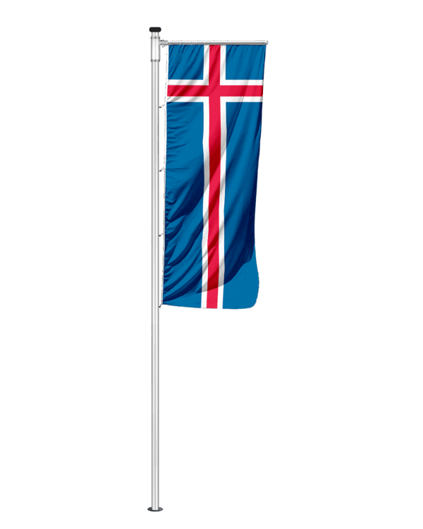 Island Auslegerfahne