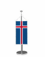 Island Tischbannerfahne