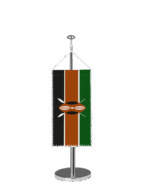 Kenia Tischbannerfahne