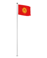 Kirgistan Hissfahne