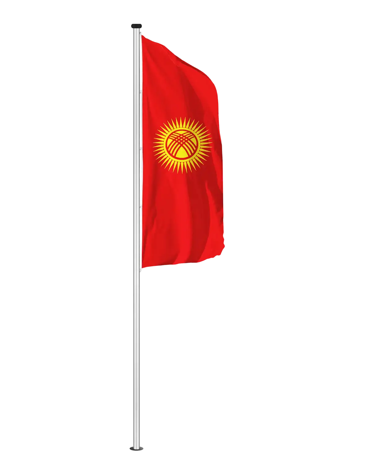 Kirgistan Hochformatfahne