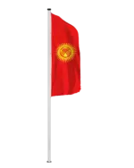 Kirgistan Hochformatfahne