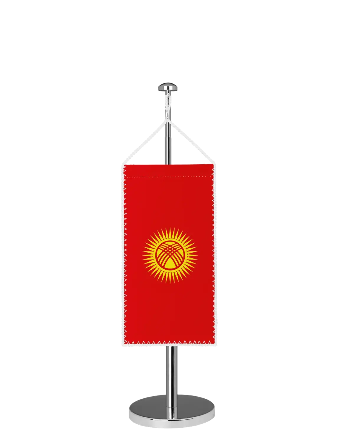 Kirgistan Tischbannerfahne
