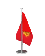 Kirgistan Tischfahne