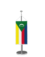 Komoren Tischbannerfahne