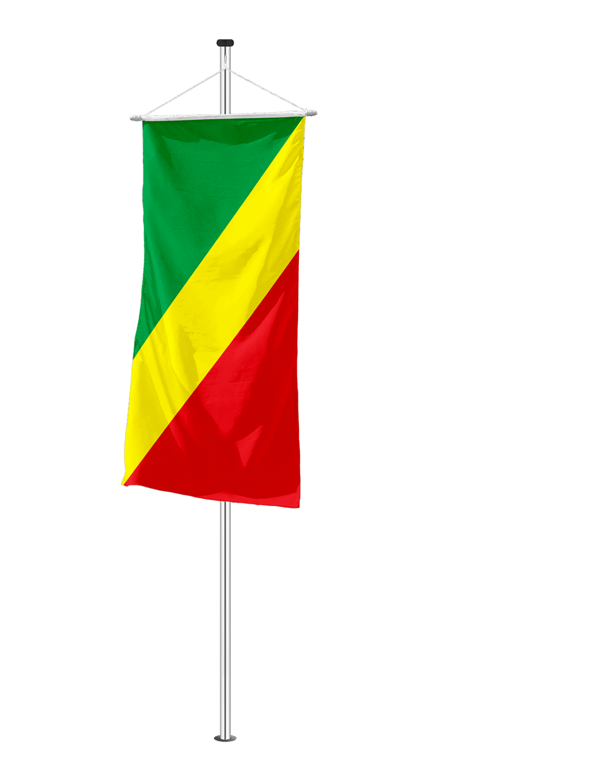 Kongo Brazzaville Bannerfahne