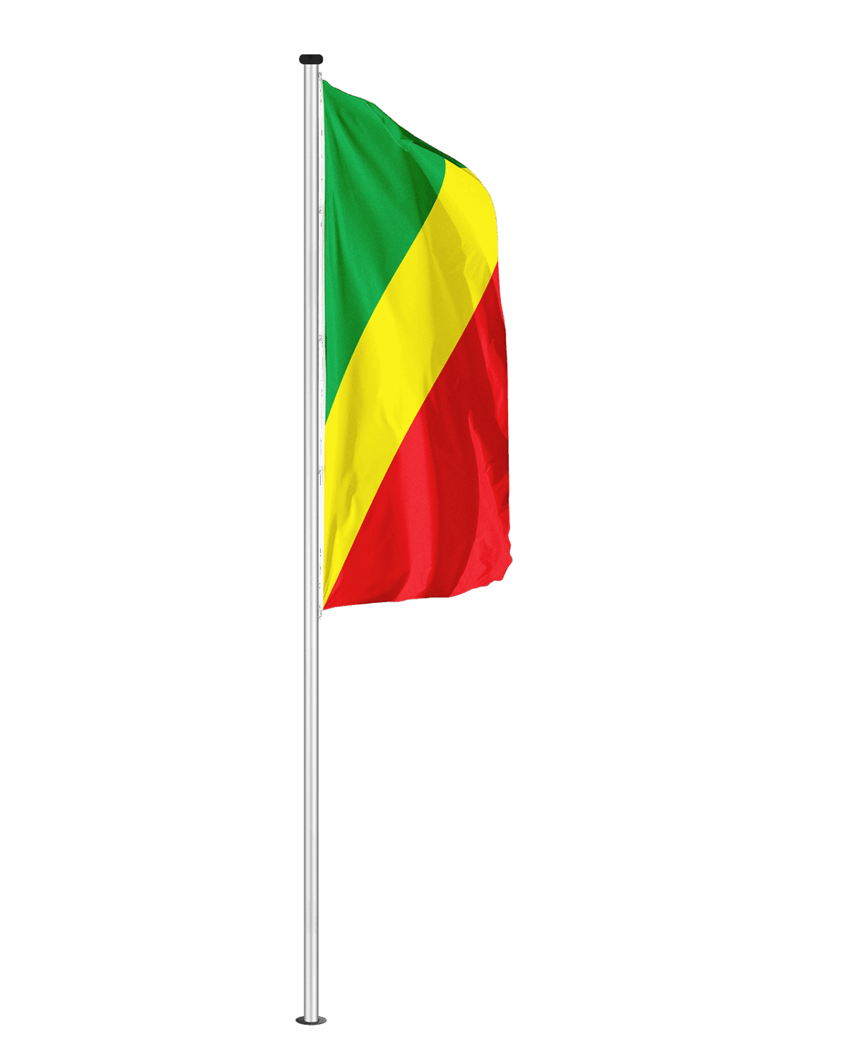 Kongo Brazzaville Hochformatfahne