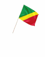 Kongo Brazzaville Kleinflagge