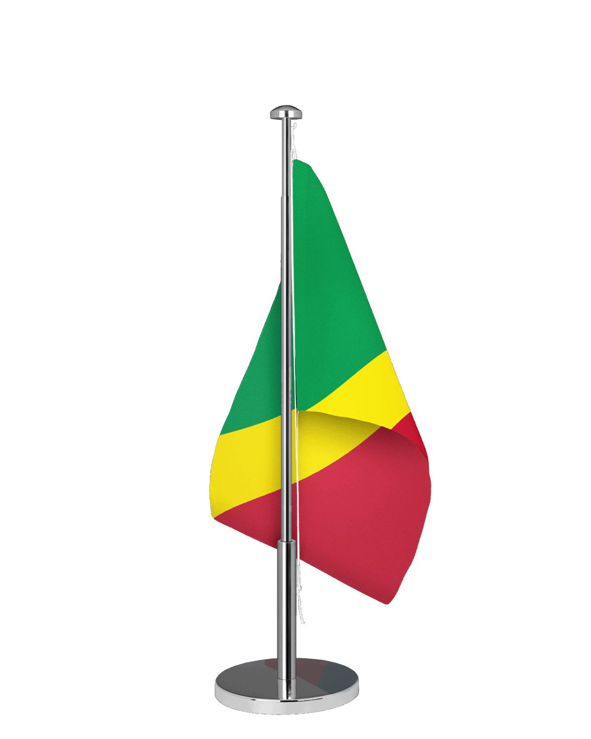 Kongo Brazzaville Tischfahne