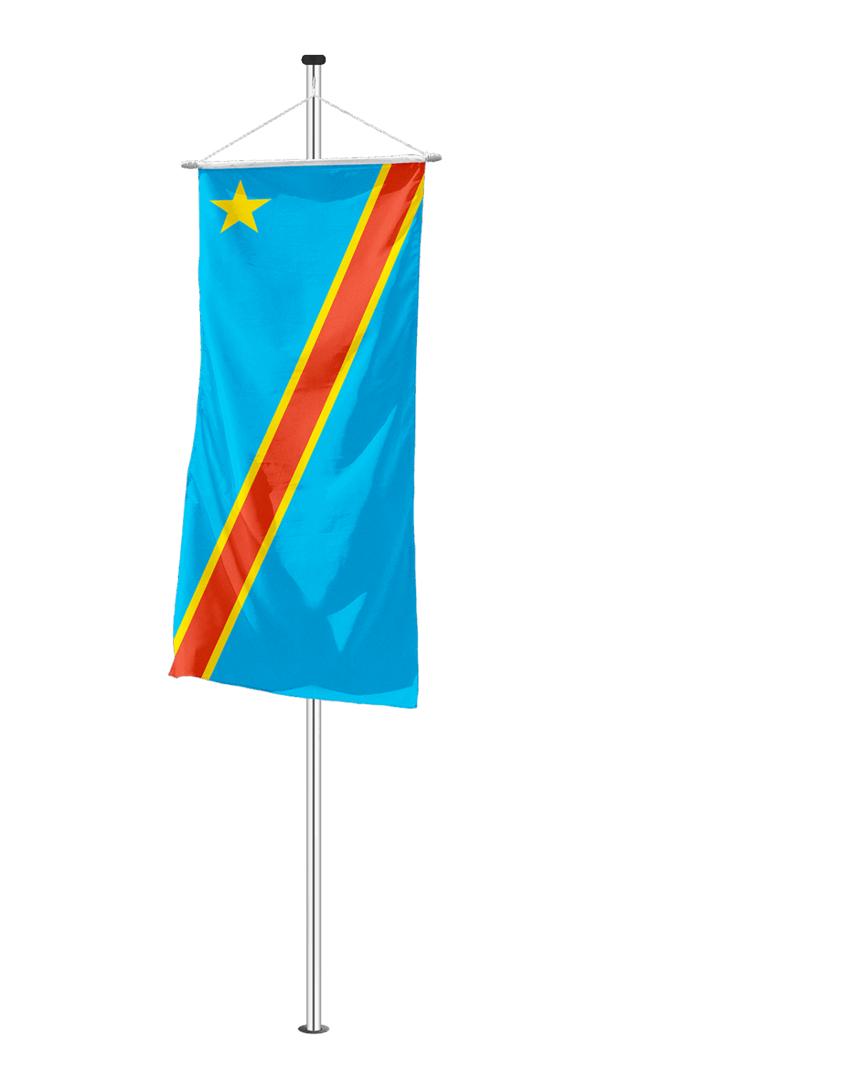 Kongo Kinshasa Bannerfahne