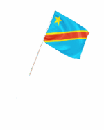 Kongo Kinshasa Kleinflagge