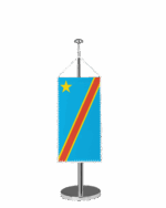 Kongo Kinshasa Tischbannerfahne