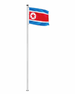 Korea Nord Hissfahne