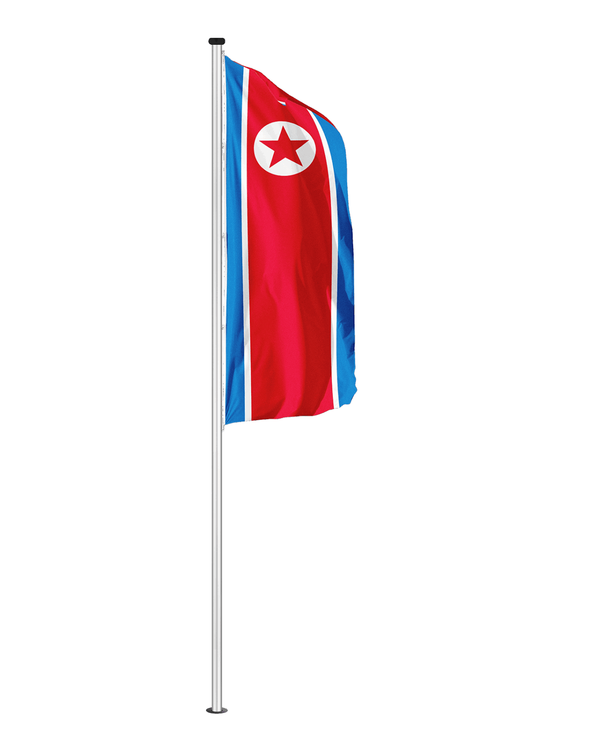 Korea Nord Hochformatfahne