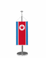 Korea Nord Tischbannerfahne