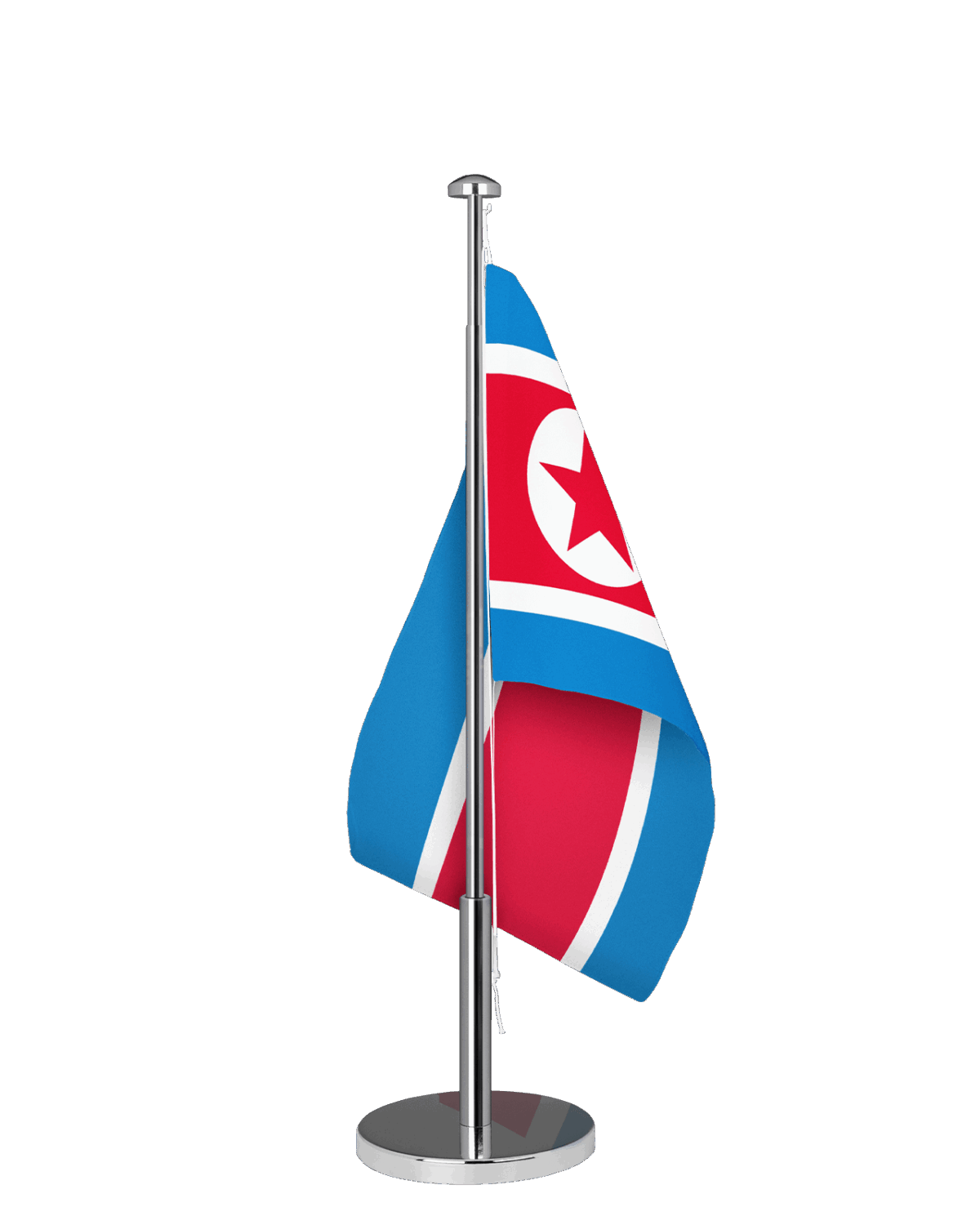 Korea Nord Tischfahne