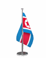 Korea Nord Tischfahne