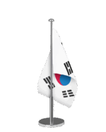 Korea Süd Tischfahne