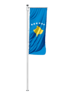 Kosovo Auslegerfahne