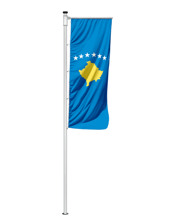 Kosovo Auslegerfahne