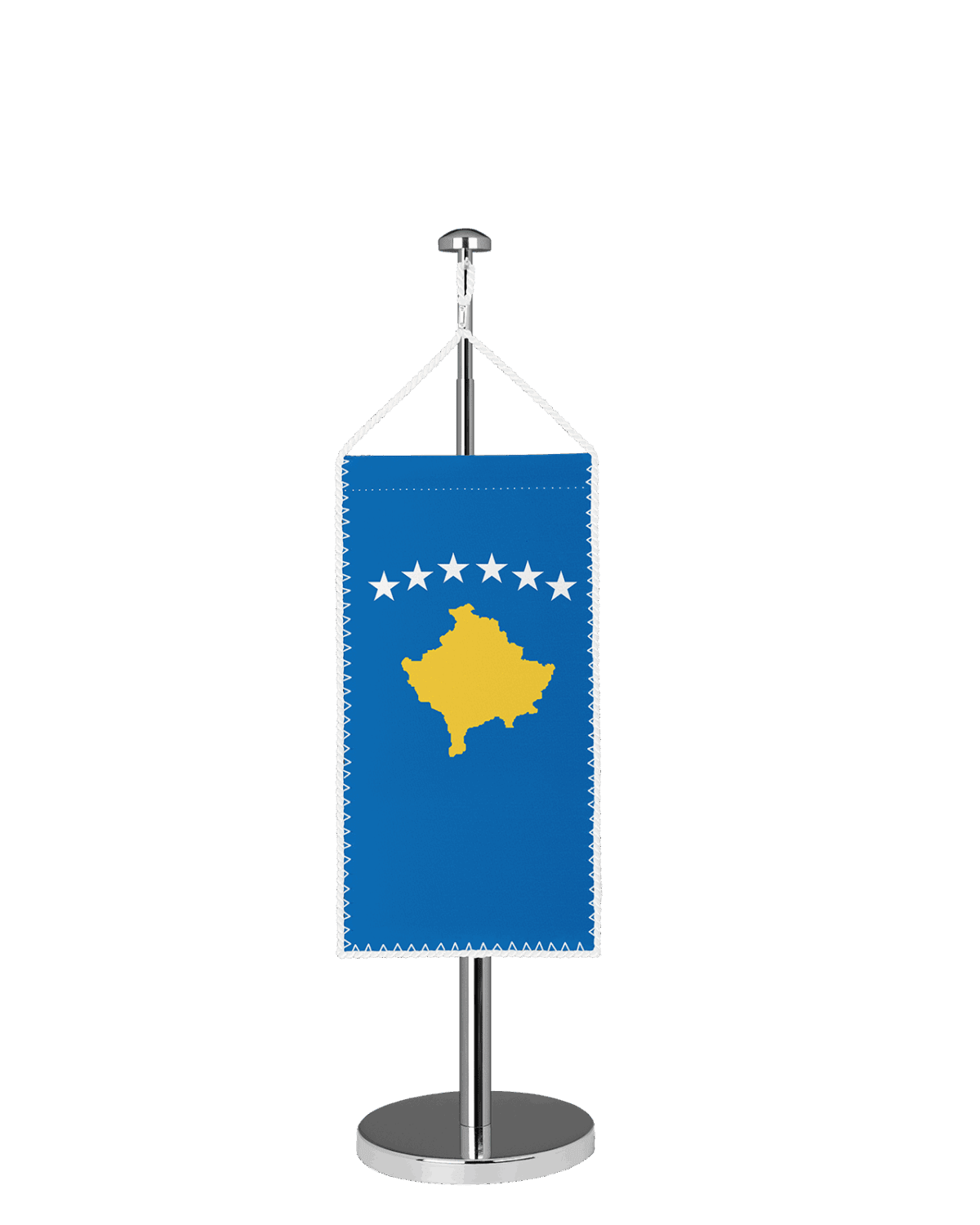 Kosovo Tischbannerfahne