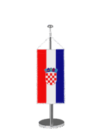 Kroatien Tischbannerfahne