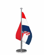 Kroatien Tischfahne