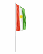 Kurdistan Hochformatfahne