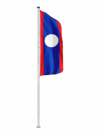 Laos Hochformatfahne