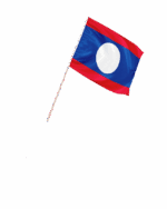 Laos Kleinflagge