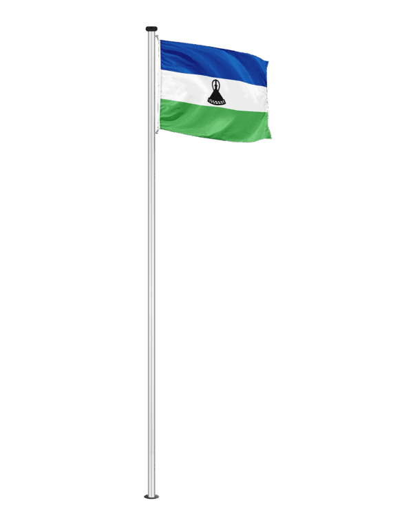 Lesotho Hissfahne