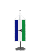 Lesotho Tischbannerfahne
