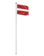 Lettland Hissfahne
