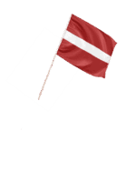 Lettland Kleinflagge