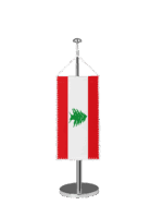 Libanon Tischbannerfahne