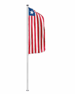 Liberia Hochformatfahne