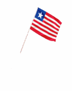 Liberia Kleinflagge